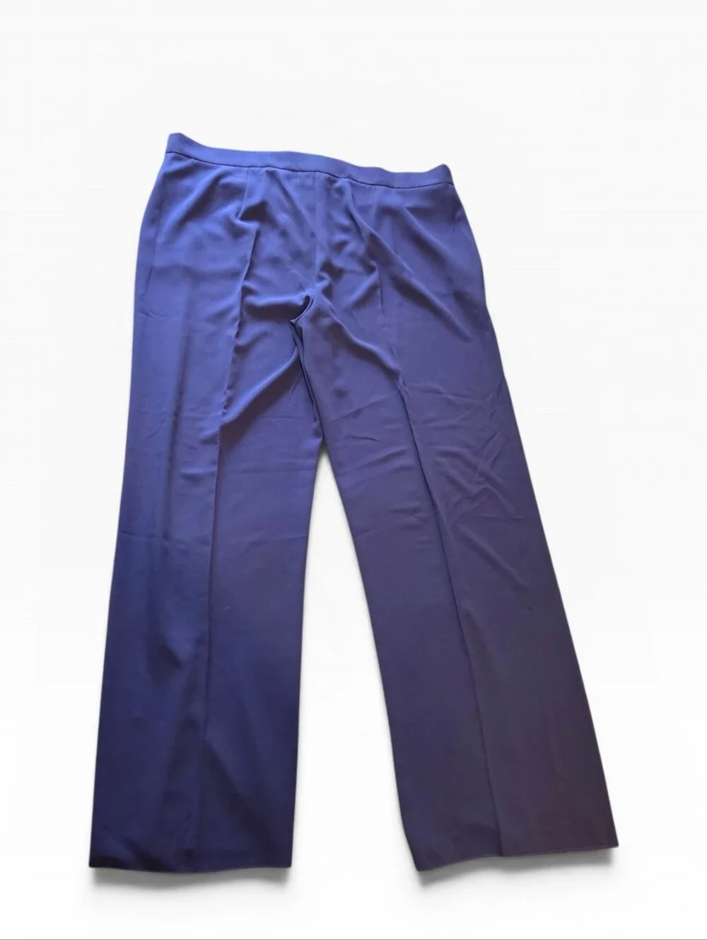 Marina Rinaldi Navy Wide-Leg Trousers